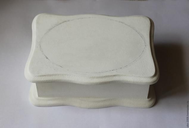 Процесс имитации филиграни и роспись акриловыми красками шкатулки: часть 1