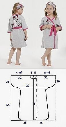 Шьем уютные домашние халатики для деток