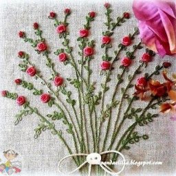 Вышиваем розочки
