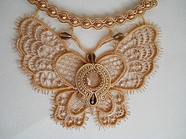 ​Колье "Кружевная бабочка": мастер-класс, часть 4