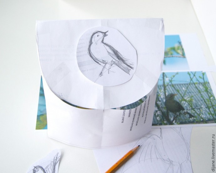 Вышиваем весну на косметичке из фетра