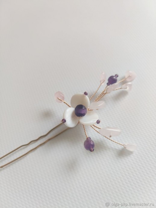 Делаем красивую шпильку для волос: часть 3