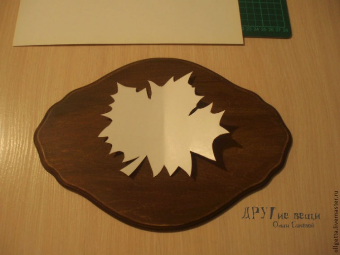 Декорирование панно "Счастливая осень": часть 1