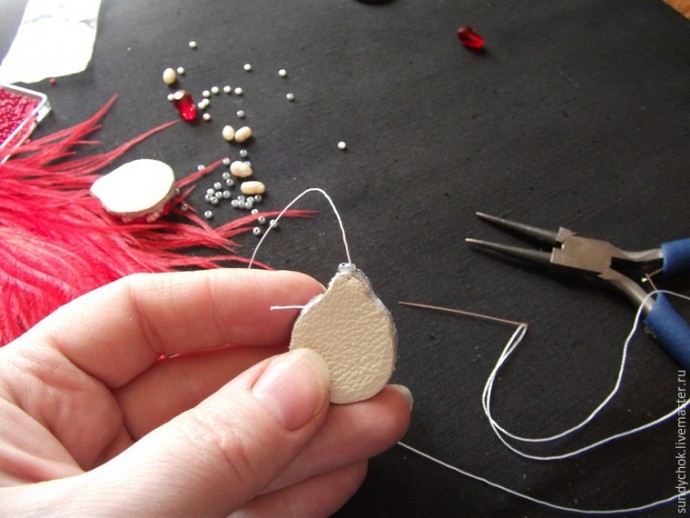 ​Создаем свадебные серьги "Мирослава": часть 4