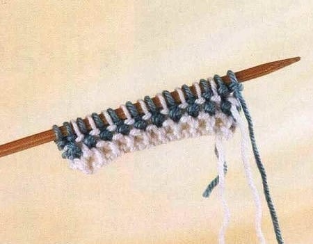 ​Тканая рисовая вязка: красивый несложный узор