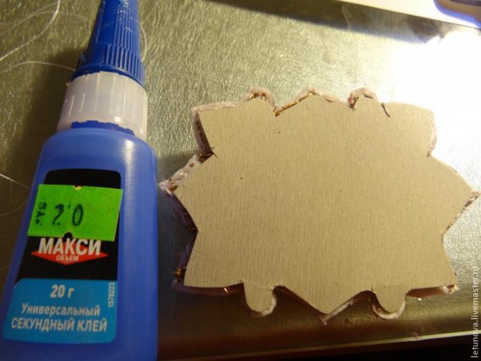 ​Брошь из бисера и лент: часть 4