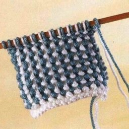 ​Тканая рисовая вязка: красивый несложный узор
