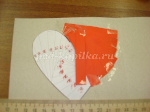 Открытка в технике айрис-фолдинг "Сердечко": часть 2 Открытка в технике айрис-фолдинг "Сердечко": часть 2