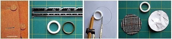 Пуговицы из ткани