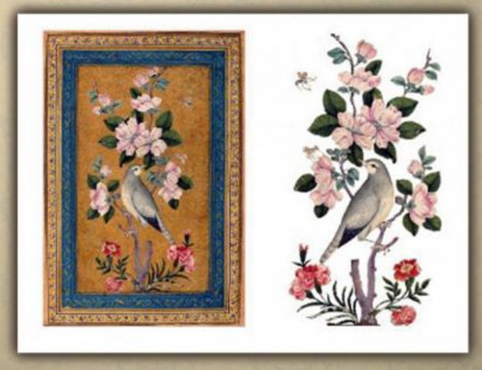 Декорирование шкатулки "Соловей на ветвях цветущего абрикоса"