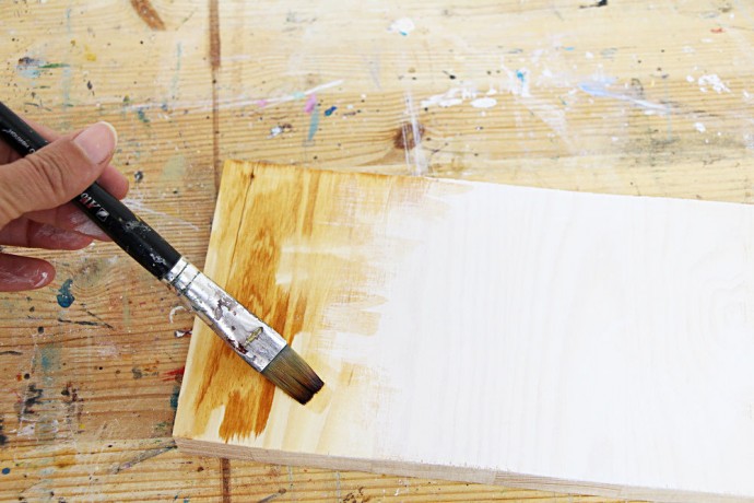 ​Изготовление подноса "Веточка лаванды": мастер-класс