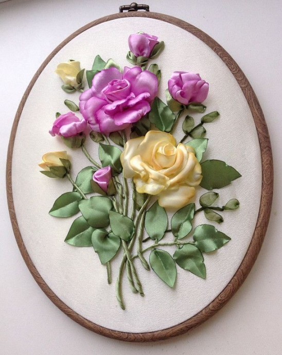 ​Изысканная вышивка лентами