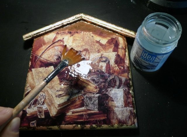 Декорируем ключницу-домик: часть 2