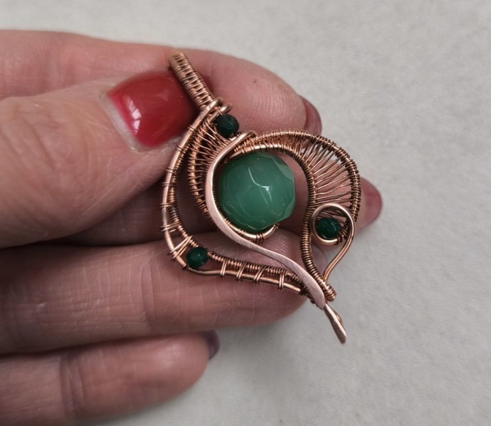 Кулон из проволоки в технике Wire wrap: часть 3