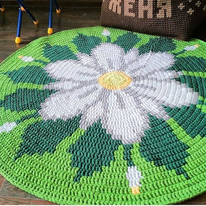 ​Вязание ковриков крючком