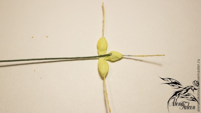 ​Делаем колосок из фоамирана: часть 2