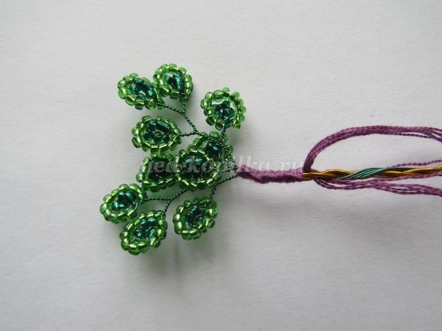 Как сделать дерево любви из бисера своими руками: мастер-класс, часть 4