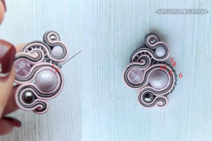 Красивые сутажные серьги: часть 2