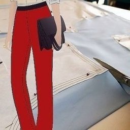 Раскладка кроя брюк и расход ткани