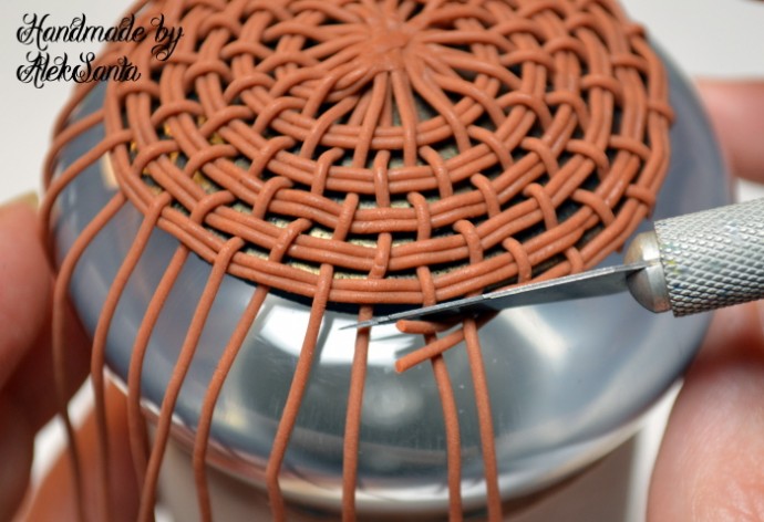 Круговое плетение из полимерной глины: часть 3