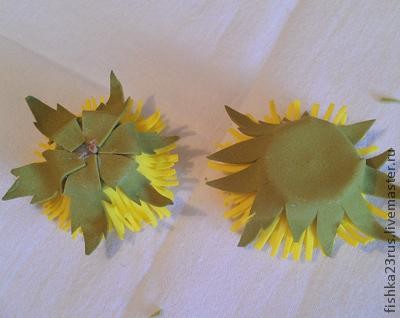 Одуванчики из фоамирана: часть 2