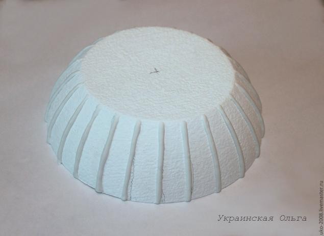 Одуванчики в объемной технике на шкатулке: часть 1