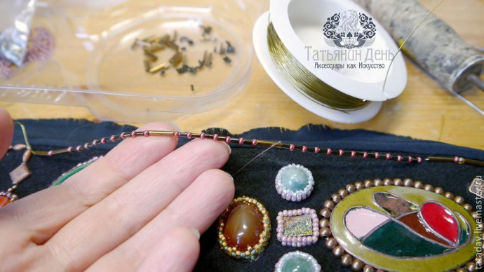 Создаем пояс с бисерной вышивкой: часть 4