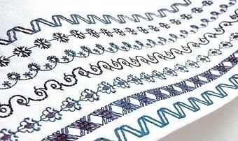 Строчки на швейной машинке