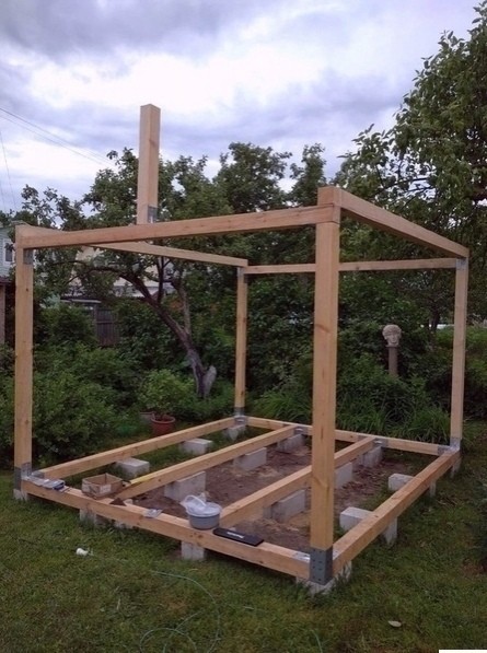 ​Деревянная беседка своими руками