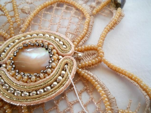 Колье "Кружевная бабочка": мастер-класс, часть 2