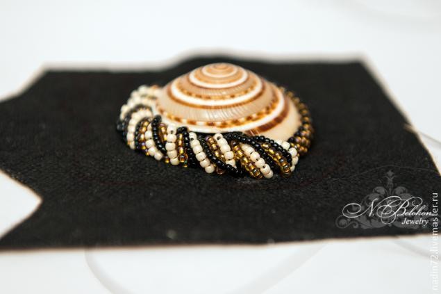 Брошь-улитка: мастер-класс, часть 2