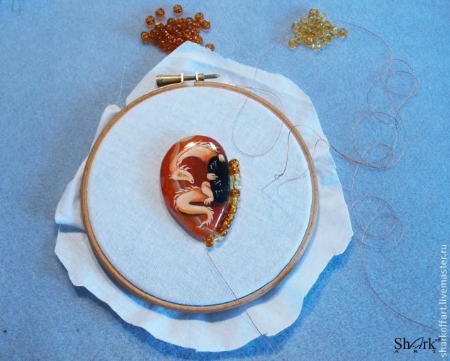 Плетем оправу для неудобных камешков Плетем оправу для неудобных камешков