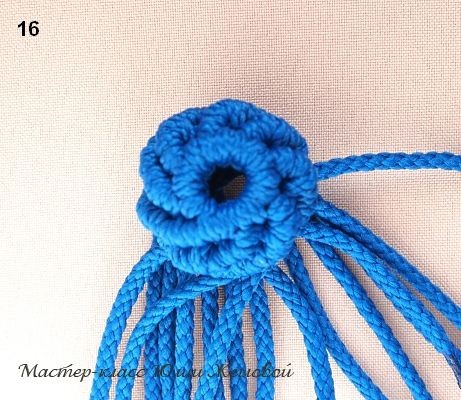 Плетём шарик в технике макраме