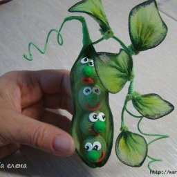 ​Декоративный зеленый горошек из капрона