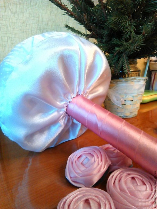 ​Делаем основу для брошь-букета из подручных материалов: часть 2