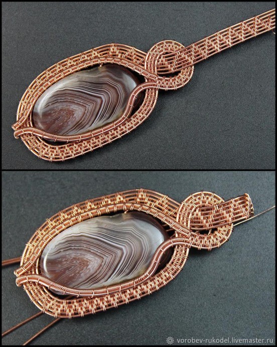 Кулон из медной проволоки Кулон из медной проволоки