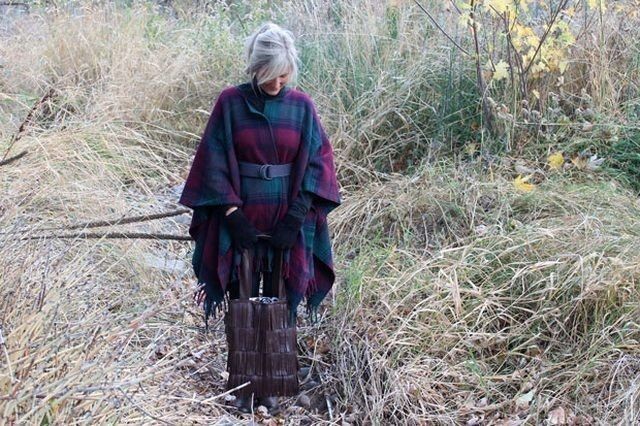 Накидка из пледа