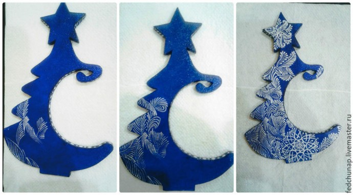 ​Новогодняя ёлочка из фанеры: часть 2