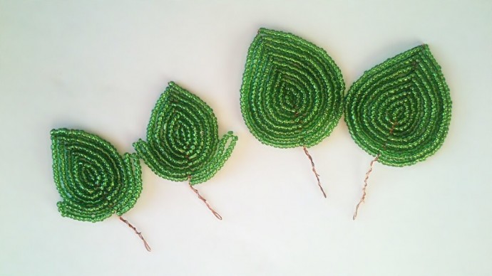 Пиончики из бисера