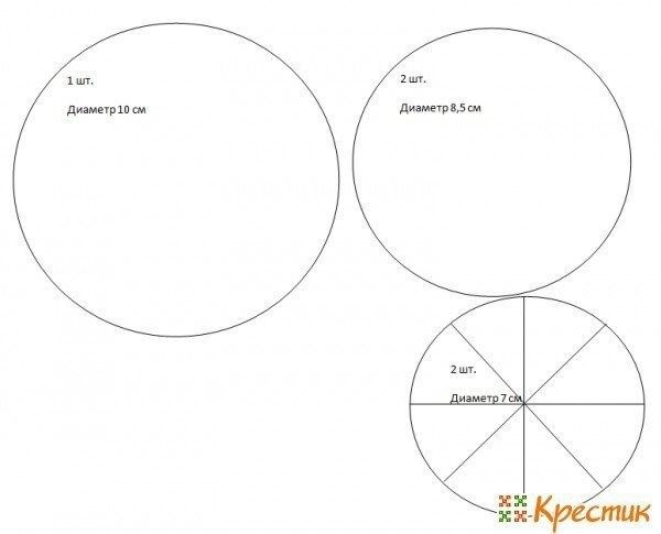 Подставка под горячие кружки из фетра