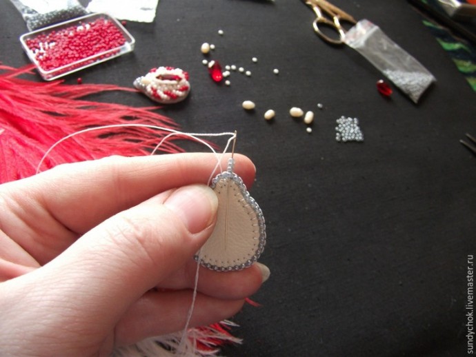 ​Создаем свадебные серьги "Мирослава": часть 4