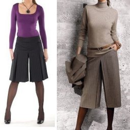 Юбка-брюки: построение выкройки