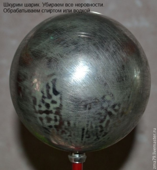 Декорируем новогодний шарик