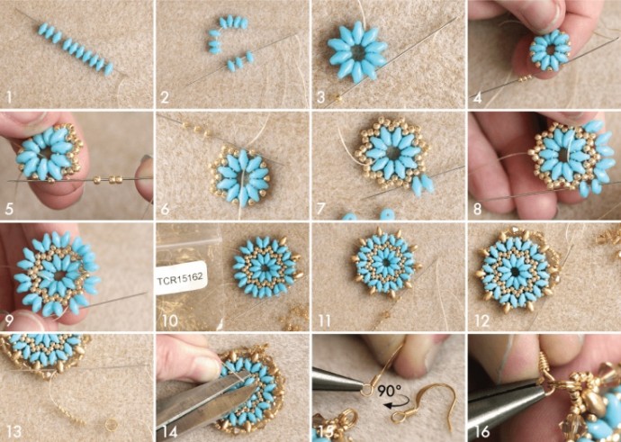 Имитация вязаных украшений