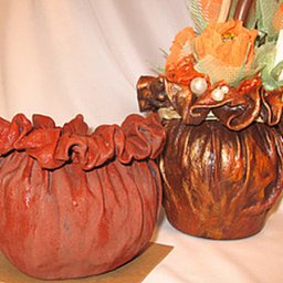 ​Кашпо-горшочек из ткани: часть 2