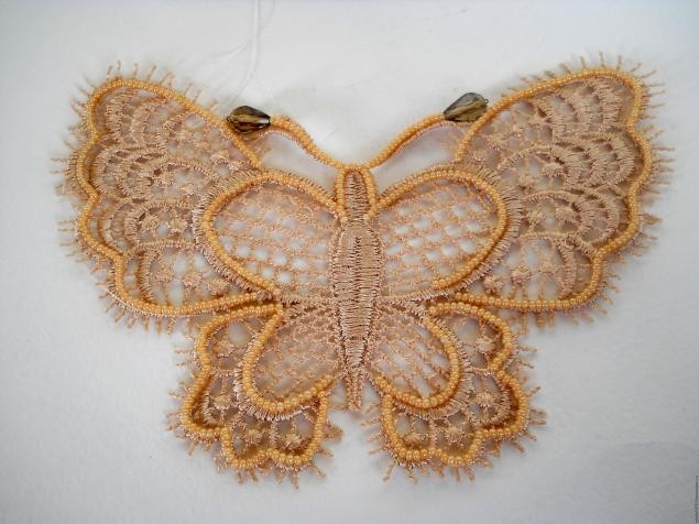 Колье "Кружевная бабочка": мастер-класс, часть 2