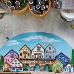 Работа над ключницей в стиле дрифтвуд