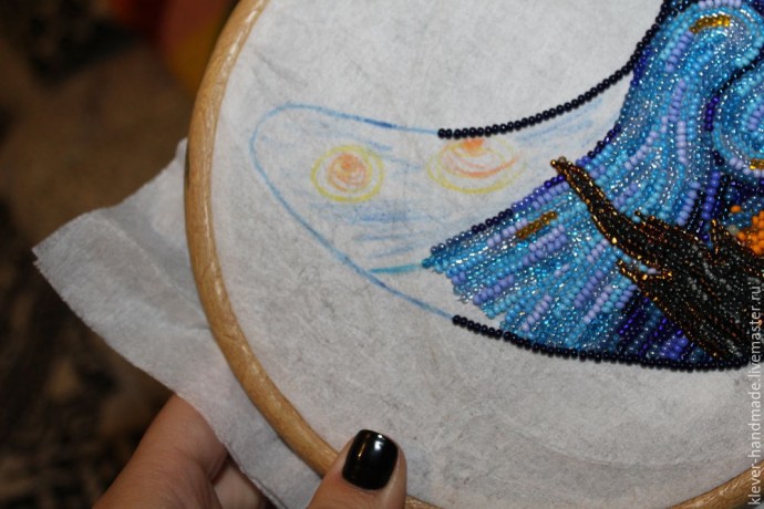 ​Создаем колье из бисера "Звездная Ночь": часть 4