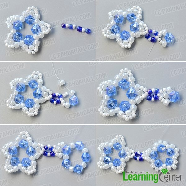 ​Звёздочка из бисера и биконуса