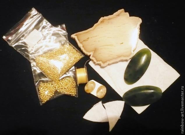 Вышиваем колье-кулон "Imagine": часть 1 Вышиваем колье-кулон "Imagine": часть 1